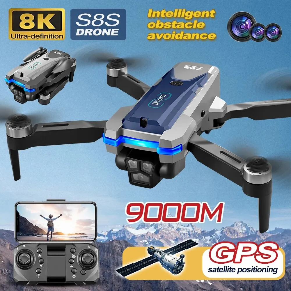 Drone Camera Mount - Dobrável RC S8S GPS Drone, 5G