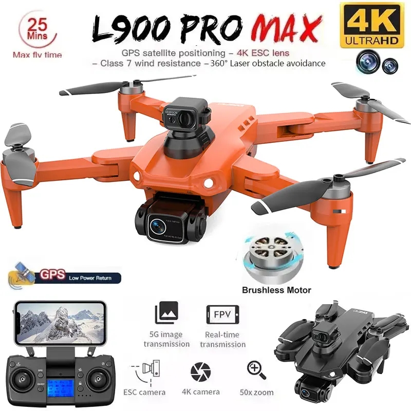 L900 Pro MAX GPS Drone 4K Prof - Drone Camera Professional avaliação e preço