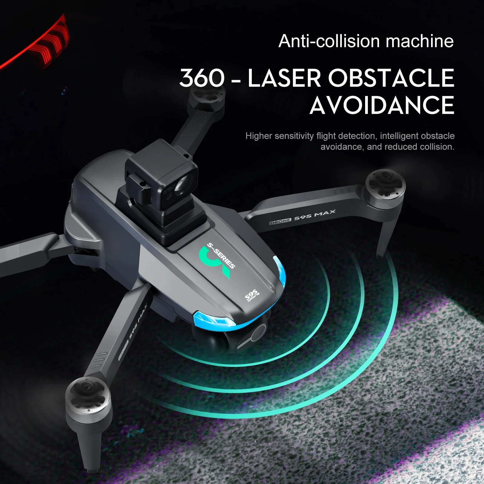 Novo s9s max mini drone 4k 2 e - Drone Camera Night Vision avaliação e preço