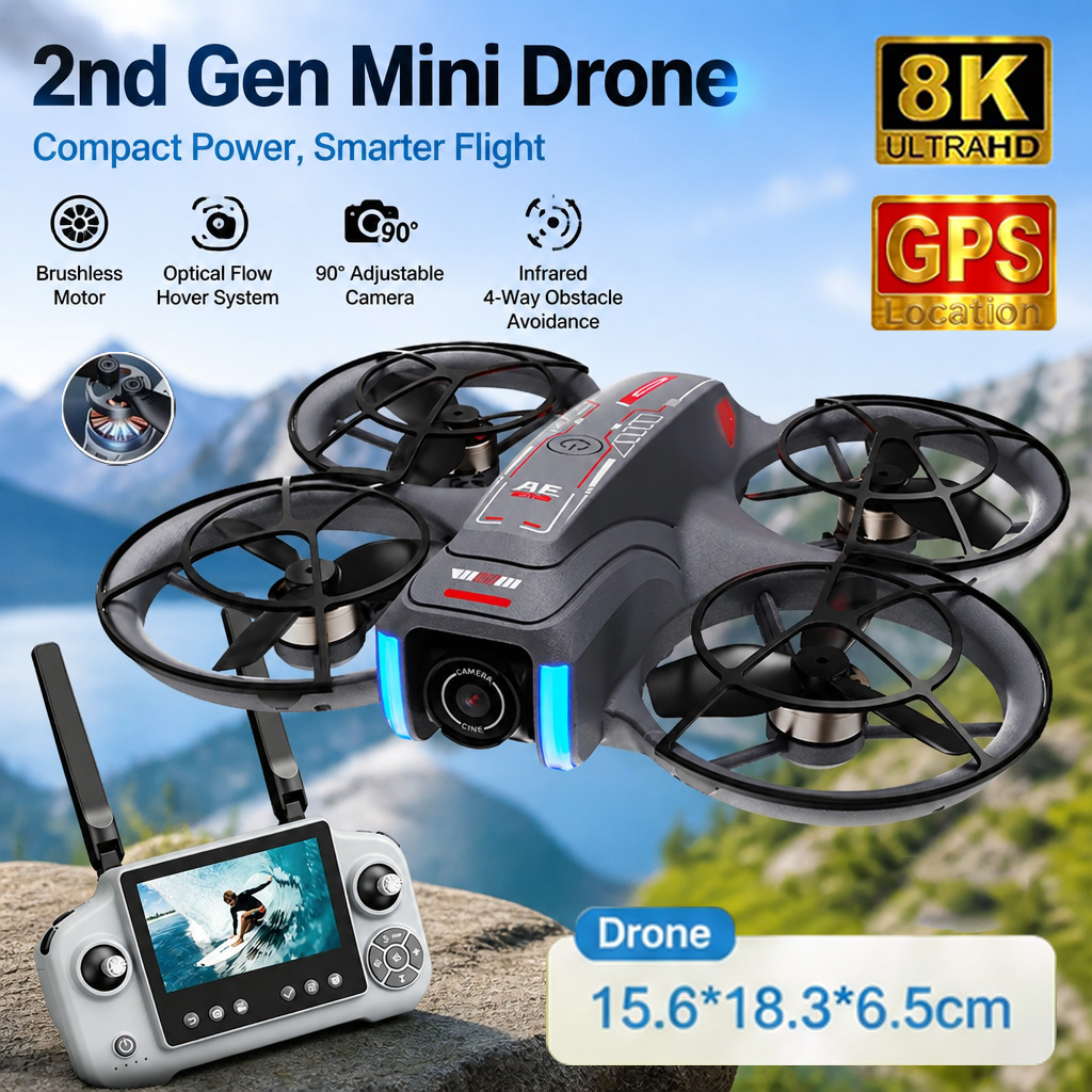 Mini Drone AE21 8K HD com Câme - Drone Camera Night Vision avaliação e preço
