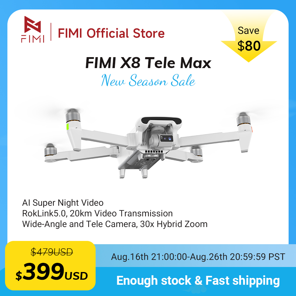 Drone FIMI X8 Tele Max com Câm - Drone Camera Wide Angle avaliação e preço